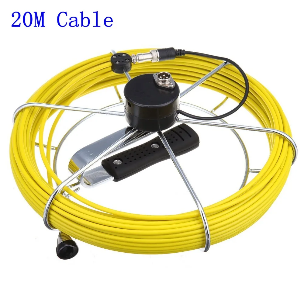 20M Fiberglass Cable Pipe Inspection Camera System Tool Wire Cable Only
