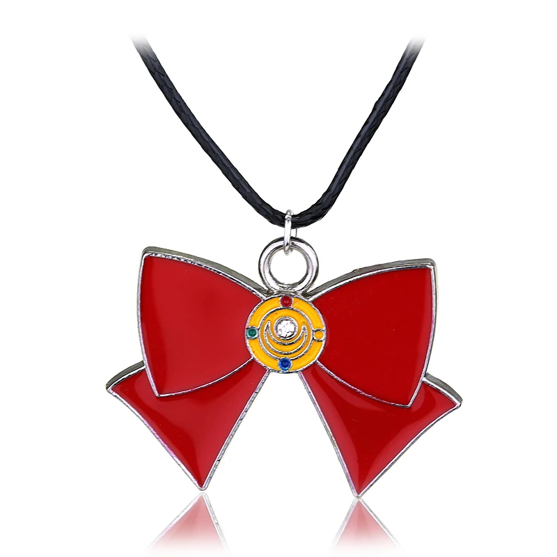 

Sailor Moon Bowknot Necklace Alloy Charm Necklace & Pendant Cosplay Accessories Jewelry Gift for Women and Girl-30