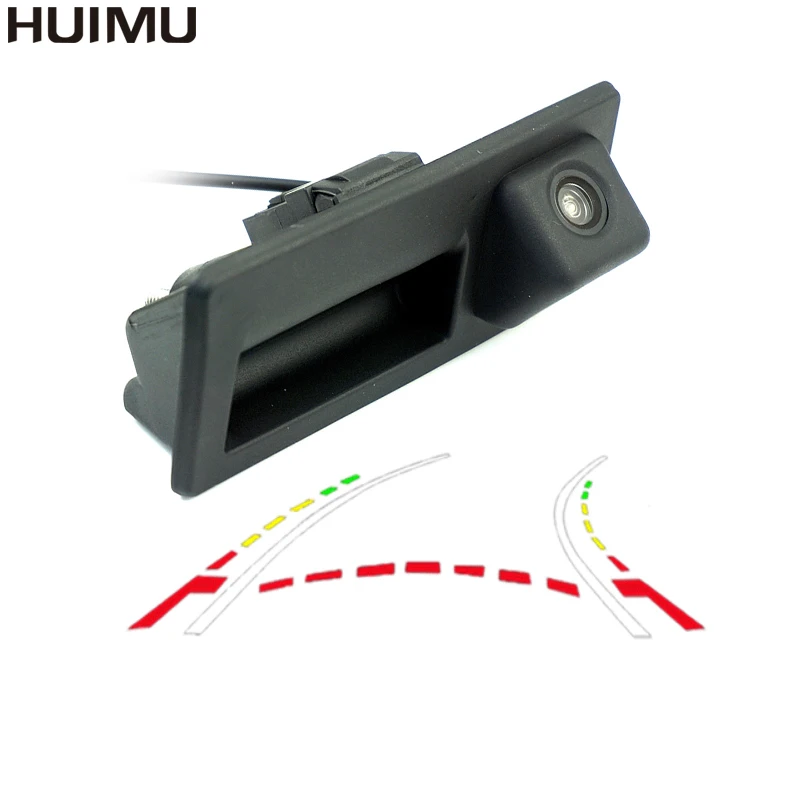 CCD 600Line Dynamic Trajectory Trunk handle Rear View font b Camera b font For VW Passat