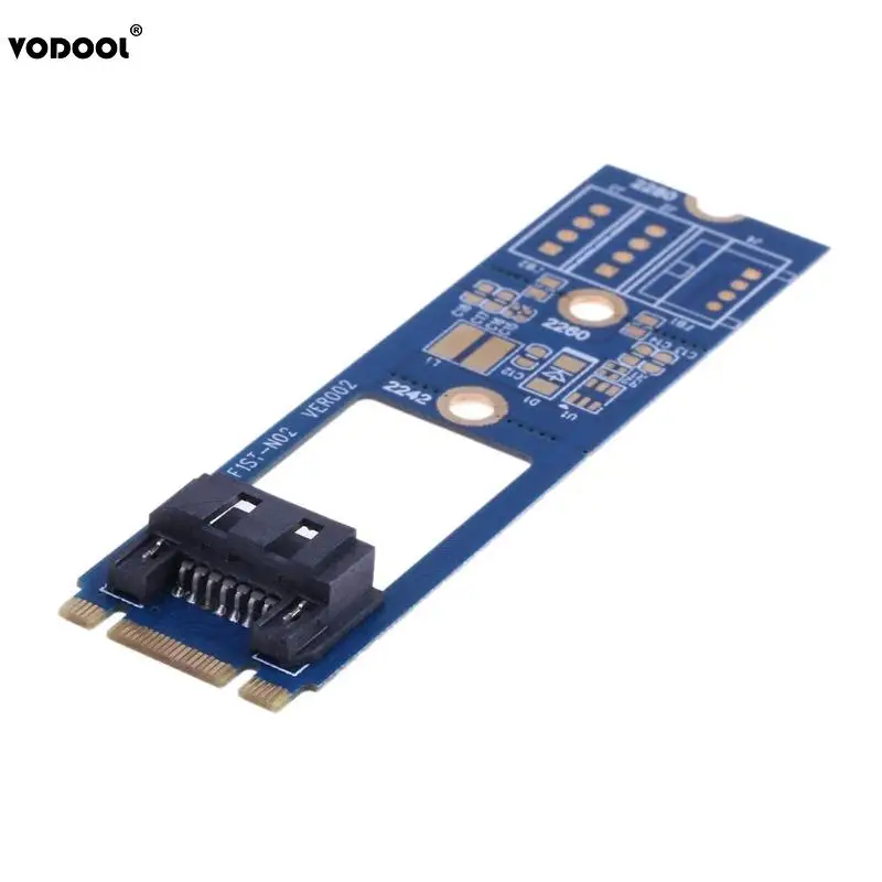 

VODOOL M.2 NGFF SATA 2242 2260 2280 To 7Pin SATA 3.0 Computer PC Expansion Riser Card HDD SDD Connector Converter Card Adapter