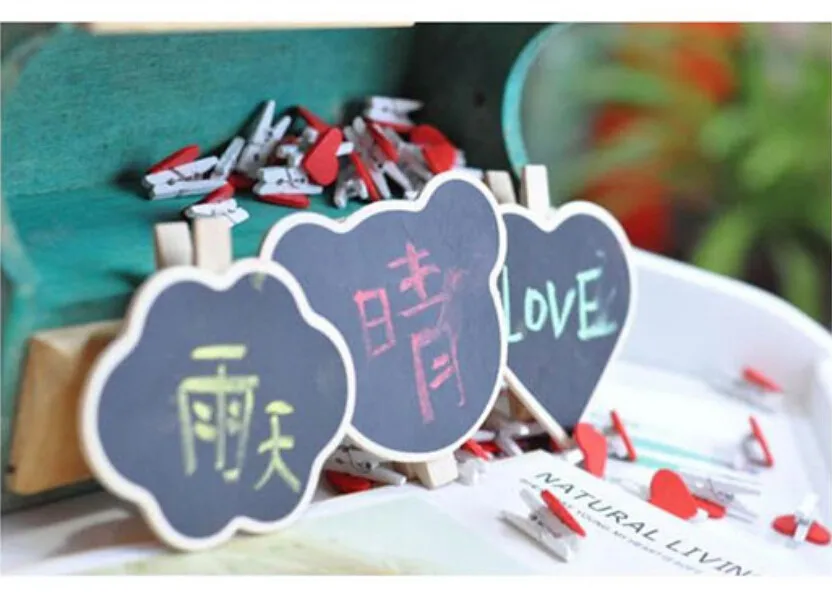 5 штук в партии милые корейские Деревянные клипы DIY Mini Clipboard для сообщения дети подарок офис клип канцелярские бесплатная доставка