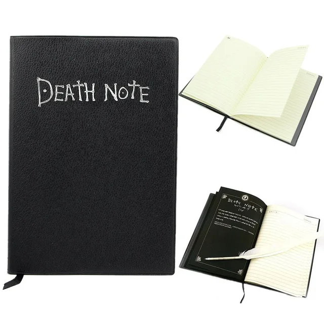 

Anime Death Note Book Notebook With Feather Pen Organizer To Do List School Office Supply Student Stationery Notepad Death note