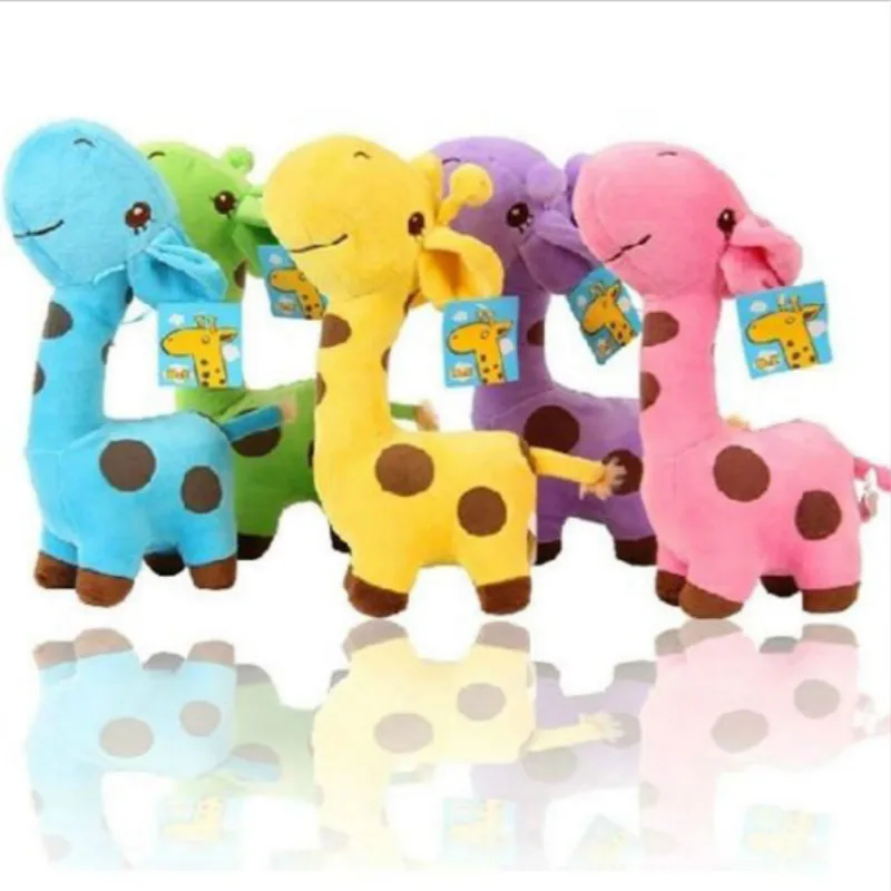 2017 Hot Sale 15cm Cute Gift Plush Giraffe Soft Toy Animal Doll Baby Kid Child Birthday Colorful Gifts Drop Shipping HT3042 4 colors pusheen plush cute soft animal toy giraffe plush doll birthday gift toys for children 18cm baby dolls free shipping