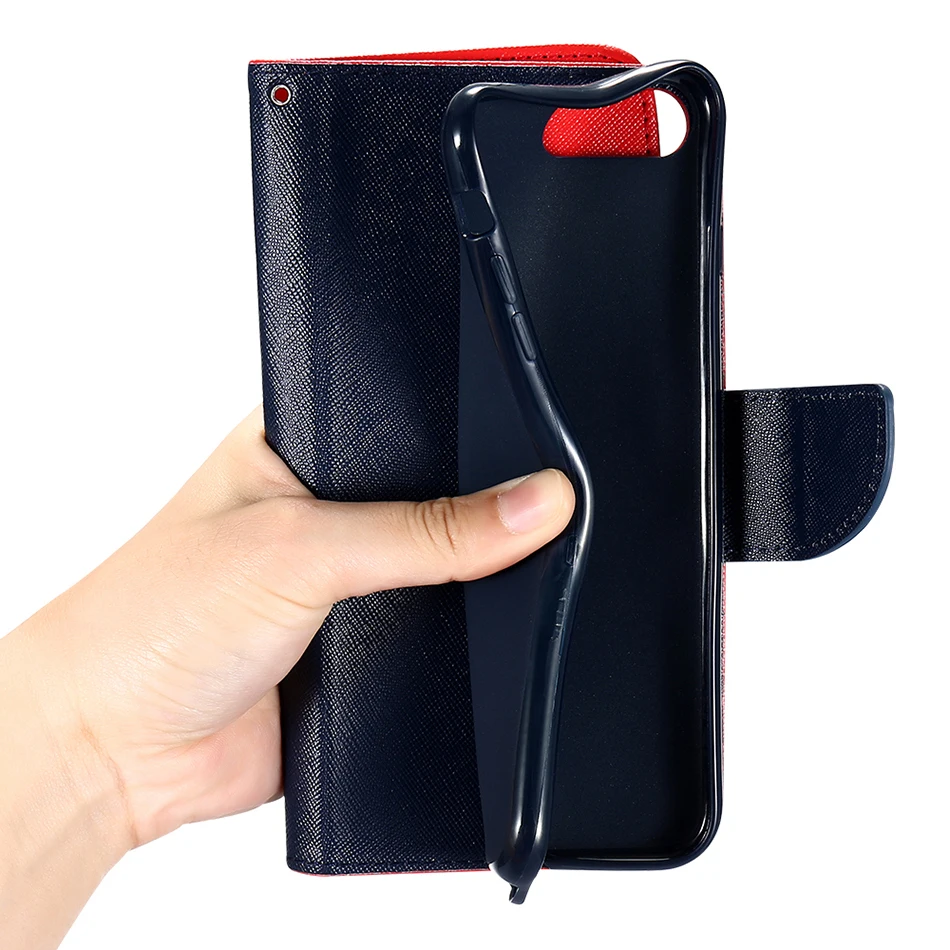 KISSCASE PU Leather Flip Case For iPhone 5 5s SE Cover Luxury Wallet Phone Bag Case For iPhone 5 5s SE Coque Capa Accessories (7)