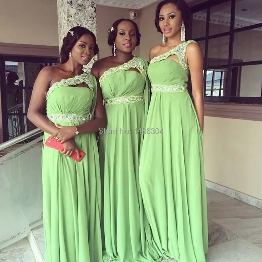 apple green bridesmaid dresses