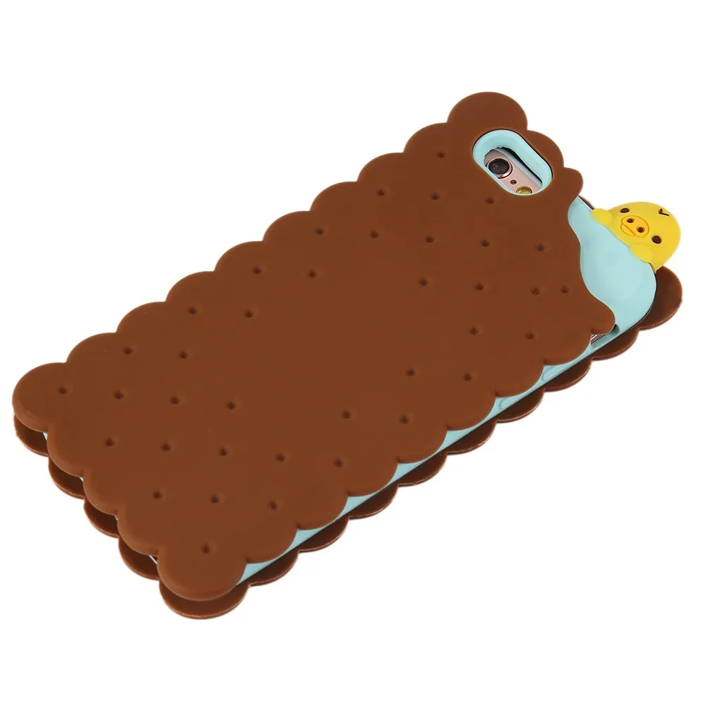 Phone-Cases-For-Apple-iPhone-6-6s-Plus-5-5s-Case-Cute-3D-Cartoon-Biscuit-Case (3)