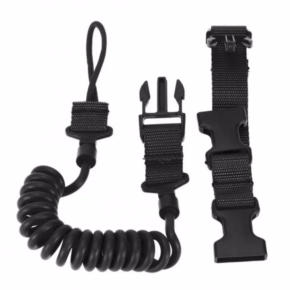

Durable&Elastic Outdoor Tactical Safety Lanyard Quick Release Belt Extension-type Sling Adjustable Belt Combat Accessories