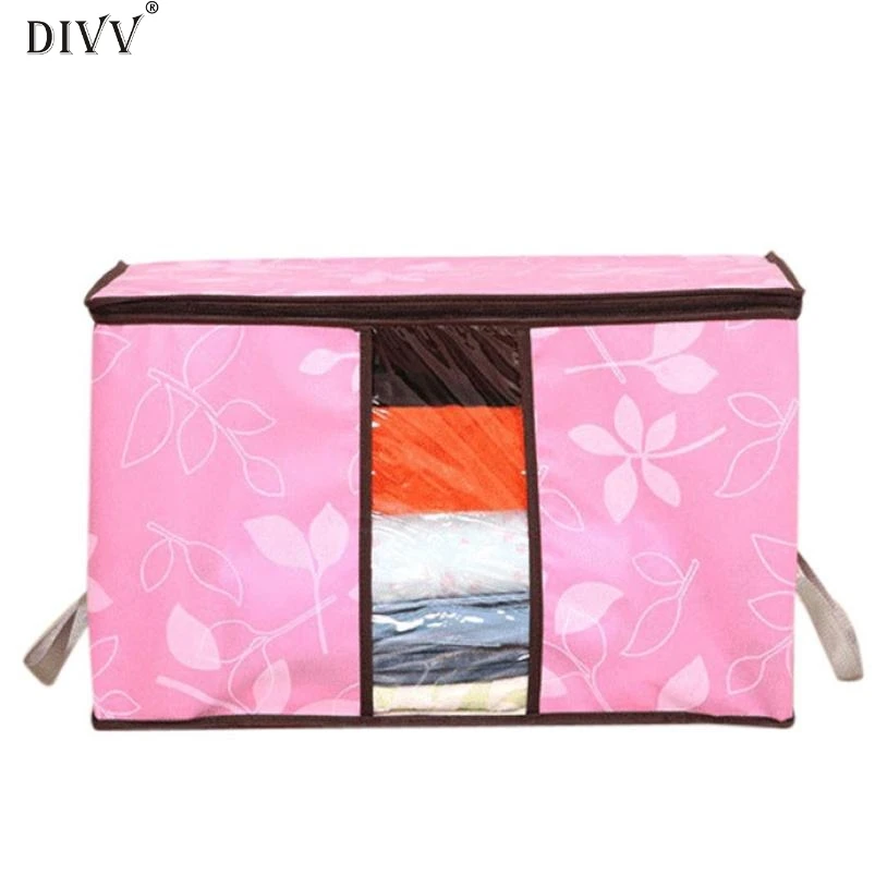 DIVV Happy hoem Awesome Storage Organization/Designer Flower Printed