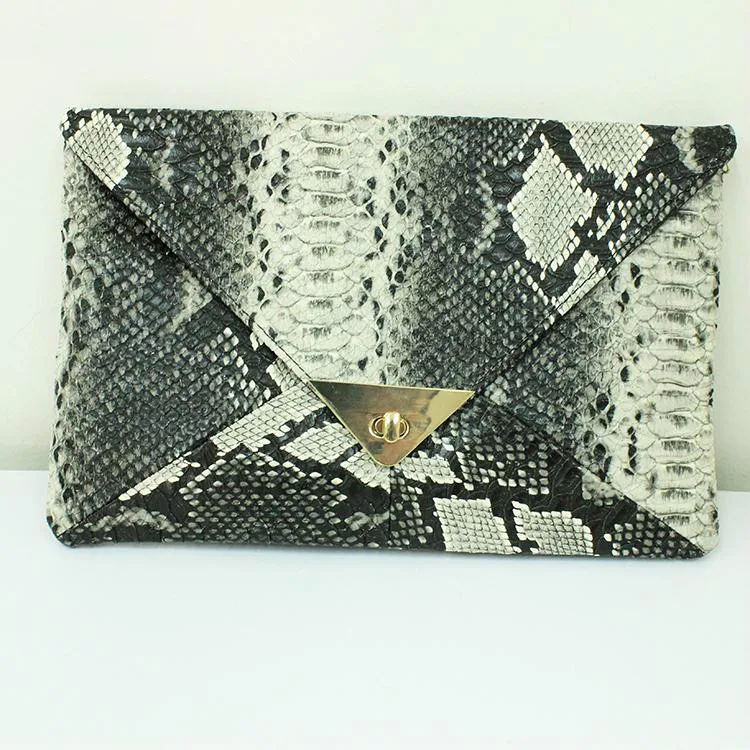 Women Messenger Bags New Arrival Zipper Animal Prints PU Shoulder Bags Serpentine Embossed Messenger Bags for