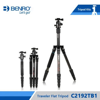 

Benro C2192TB1 Tripod Carbon Fiber Tripods Flexible Monopod For Camera B1 Ball Head Carrying Bag Max Loading 12kg DHL Free Shipp