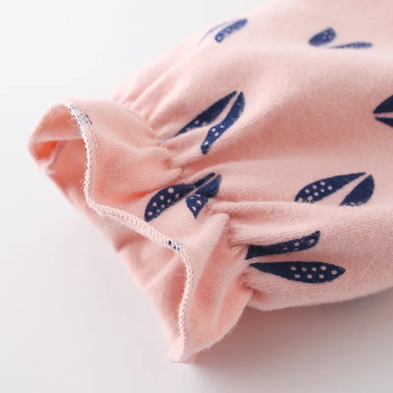 Flower Leaf Infant Toddler Baby Girl Romper Vintage Long Sleeve Neborn Girl Romper Jumpsuit Spring Autumn Baby Girl Clothing