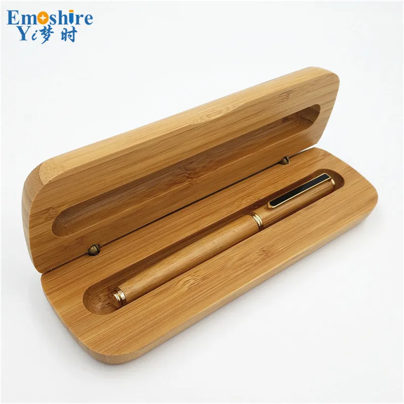 Hot Sale Creative Natural Bamboo Fountain Pen with Bamboo Pencil Case
