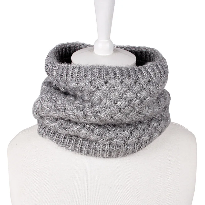 

2018 Fashion Winter Scarf For Women Men Children Baby Scarf Thickened Wool Collar Scarves Boys Girls Neck Scarf Cotton Unisex