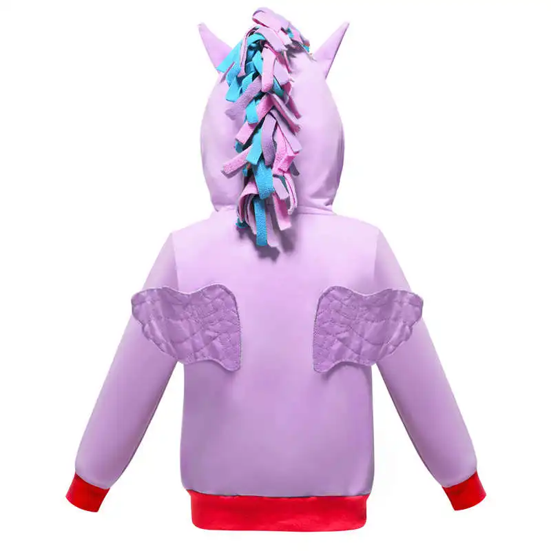 Cute Brand Girls Coats Outerwear Cartoon Little Pony Spring Autumn Boys Jackets Sweatshirt Kids Clothes Children Clothing