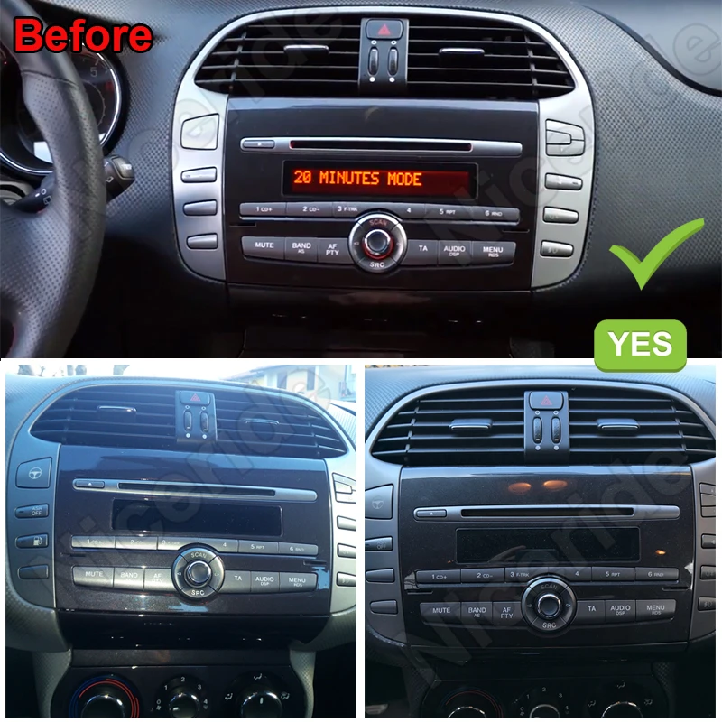 Top Android 9.0 9.1 Car DVD Player 2 din Stereo for Fiat Bravo 2007-2014 Radio NAVI GPS Navigation System 1024*600 Bluetooth Wifi 3