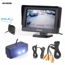 DIYSECUR 4 3 Inch Color TFT LCD Car Monitor Waterproof Parking font b Radar b font