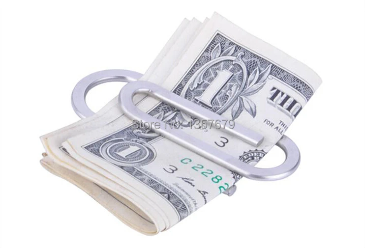 New Creative Paperclip Money Clip Stainless Steel Pocket Clips Card