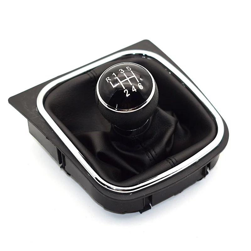6-Speed 6 скоростей 5 скоростей Рычаг переключения передач палка голова ручной мяч воротник чехол для Volkswagen VW Golf 6 MK6/Jetta MK5 IV - Название цвета: 6-Speed
