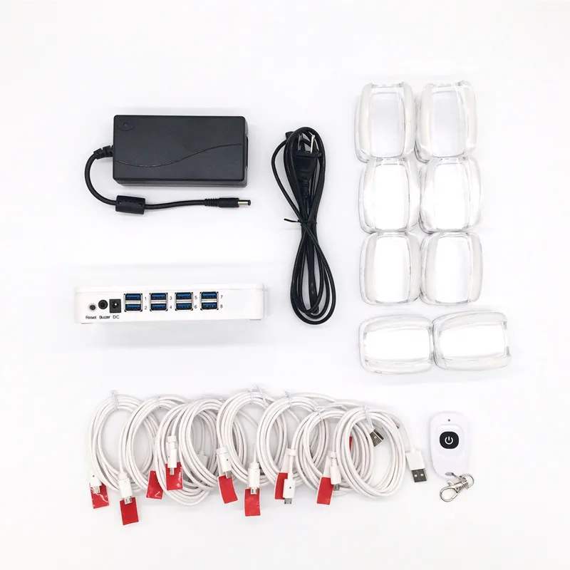 

8 Ports Android Cell Phone Security Alarm System Mobile Phone Retail Store Anti-theft Device With Charging Function