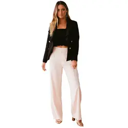 2018 Весна Slim Fit для женщин официальные пиджаки офисные открытые спереди зубчатый дамы Блейзер Пальто Лидер продаж кнопка карманы Новый