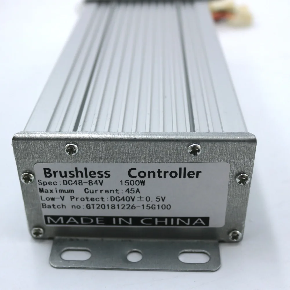 GREENTIME 15 Mosfet 48-84 V 1500 W 45 Amax de modo Dual Sensor/Sensor de Sensorless sin escobillas controlador de Motor DC bicicleta eléctrica de conductor - 2