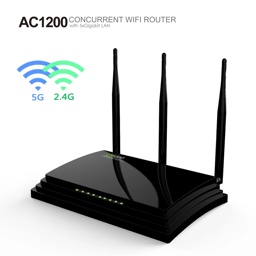 1200 Мбит/с Беспроводной WI FI маршрутизатор высокой Мощность 2.4 г/5 ГГц Wi Fi