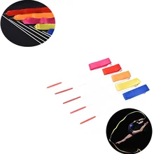 2/4 м дизайн танцевальная лента для занятий спортом, ритмических танцев гимнастика Род искусства балета вертя палку высокое качество