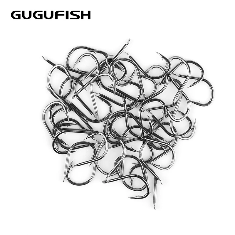 GUGUFISH 100Pcs/Lot #1 -#12high Carbon Steel Fishing Hook barbed hook Fishing Tackle sharp Durable Pesca Fishhooks GUGUFISH 100Pcs/Lot #1 -#12high Carbon Steel Fishing Hook barbed hook Fishing Tackle sharp Durable Pesca Fishhooks