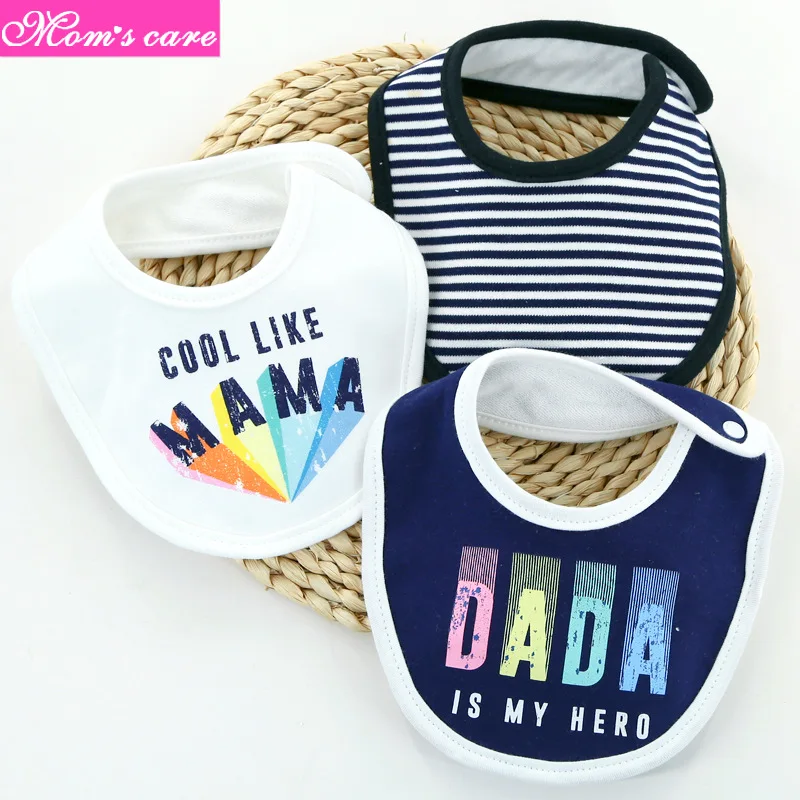 

3pcs/lot Baby Bibs Bandana Lot 100% Cotton High Quality Babadores Para Bebe Infant Saliva Towel For Boys And Girls KF1000