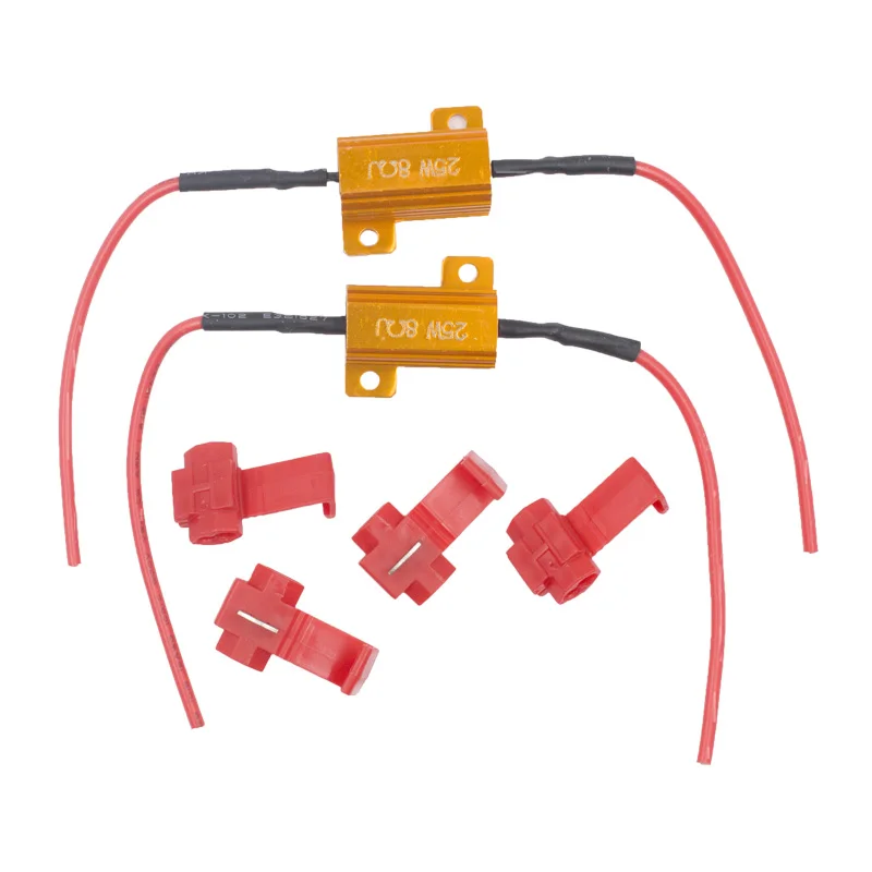 KELIMI надстройка 10 Вт 39RJ 25 Вт 8 Ом 50 Вт 6 Ом нагрузочный резистор для Светодиодный ксеноновый HID головной светильник DRL противотуманный светильник декодер компенсатора проводки