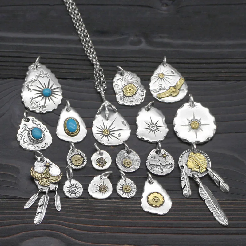 

925 silver Thai silver eagle bird pendant drop diy takahashi, general brand accessories Tide girls and boys collarbone