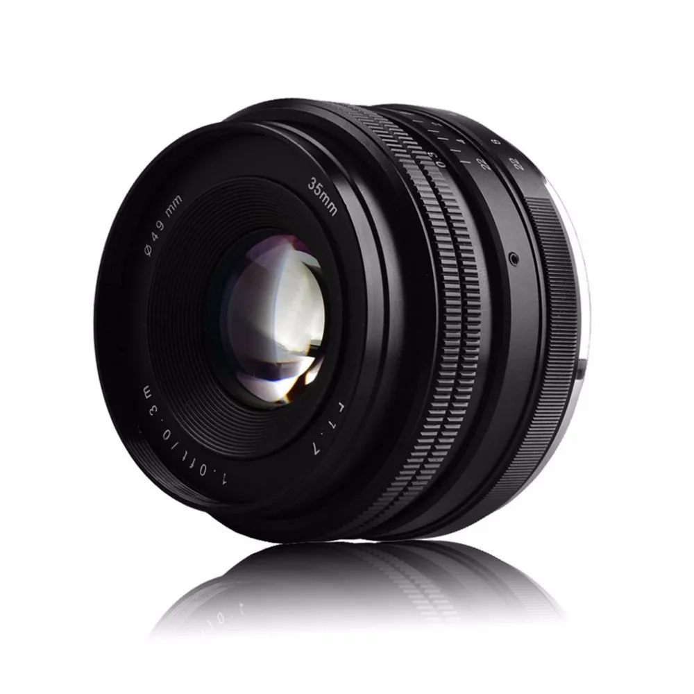 

Portable 35mm F1.7 E-Mount Prime Lens For Sony Mirrorless Camera Manual Focus Lens Durable Camera Accessories
