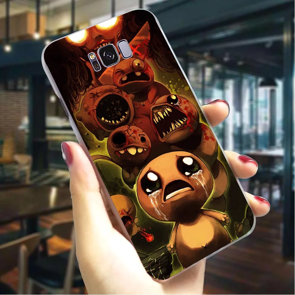 

Hard Cover for Samsung M20 The binding of isaac Case for Galaxy S9 Cover M10 M30 S7 Edge S8 S10 Plus S10e Note 8 9 Back Cases