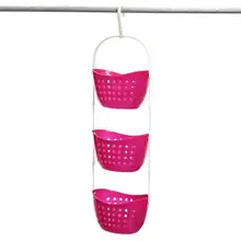 3-Tier Bedroom Shower Hanging Basket Caddy Bath Rack Storage Organizer