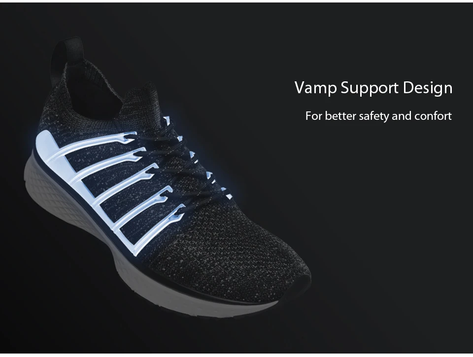 Xiaomi Mijia Sports Man ShoesSneaker 2 Uni-Moulding Techinique New Fishbone Lock System Elastic Knitting Vamp Sports (3)