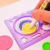 Painting Multi-function Interesting Puzzle Spirograph Children Drawing Plastic Ruler Can Improve Start Work Ability GYH 6