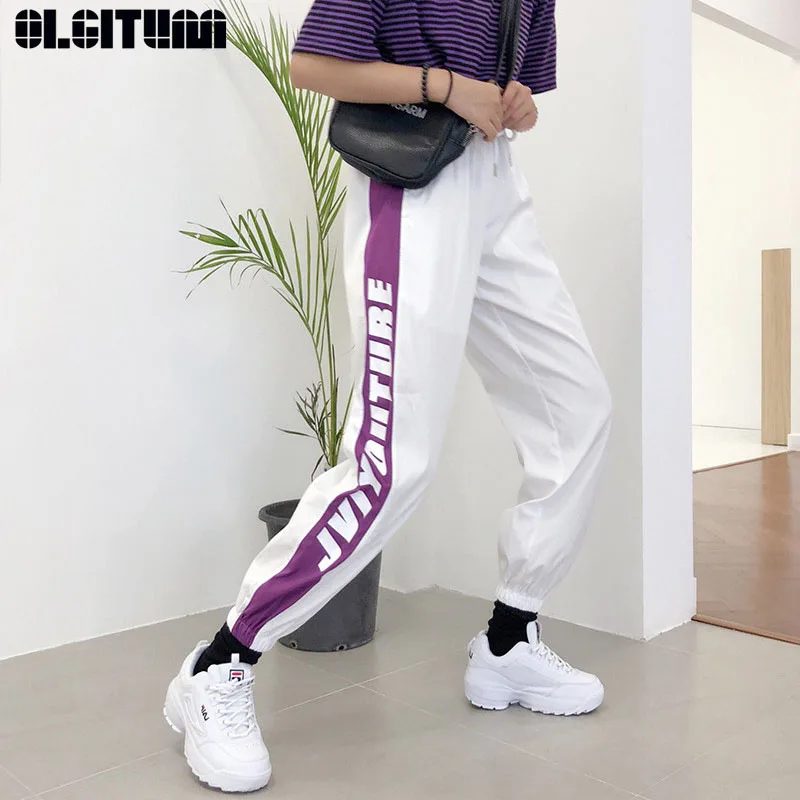 

New Fashion Female Hip Hop Pants High Waist Loose Harem Pants Women Slim Pants Hip Hop Casual Trouser PT232