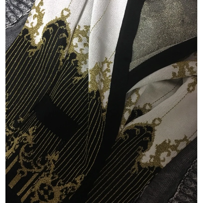 TOP QUALITY 2018 Paris Fashion Designer Jacket Women's Tie Belt Gold Thread Knitting Cardigan Outer Sweater Jacket