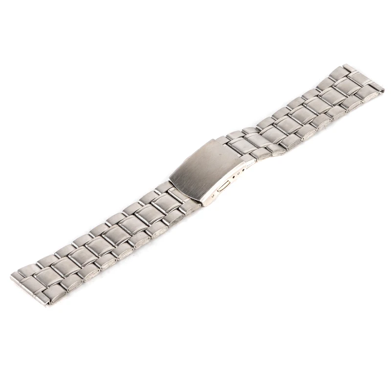 14/16/18/20/22mm Luxury WristWatch Band Silver Stainless Steel Buckle Straight End Watch Band Strap For Watch Accessories