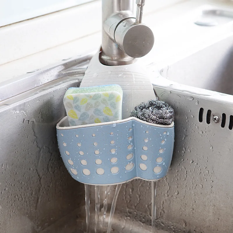 Kitchen Sponge Holder With a Sponge Suction Cup Bathroom Sucker Holder