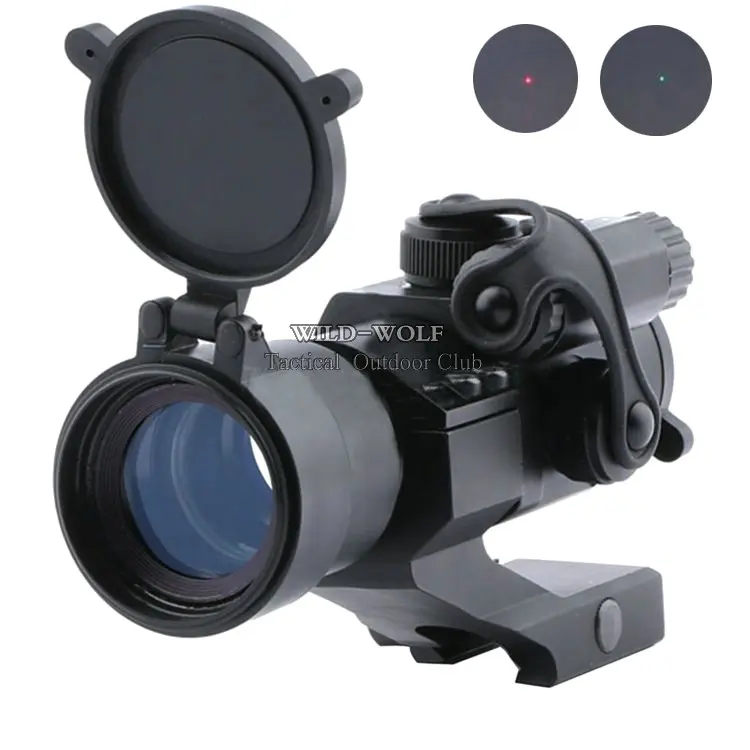 

Hunting Riflescopes 32mm M2 Sighting Telescope Laser Gun Sight with Reflex Red Green Dot Scope for 20mm Picatinny Rail