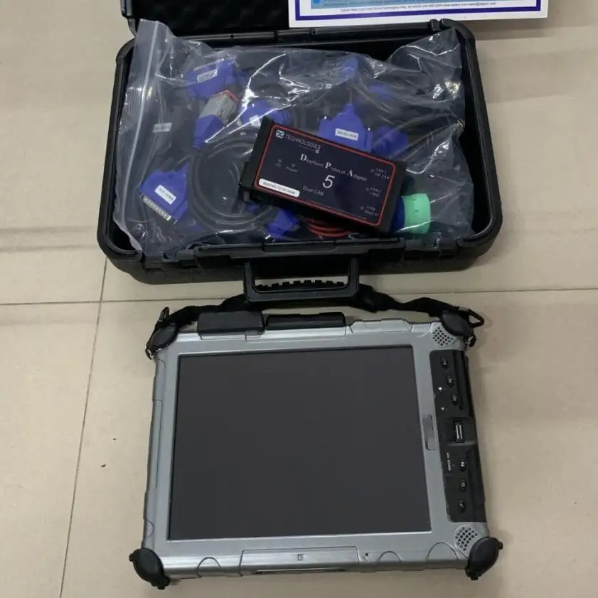 Diesel Truck Diagnostic Scanner Dearborn Dpa5 without Bluetooth Software with Laptop Xplore Ix104 c5 Tablet Cables Full Set | Автомобили и