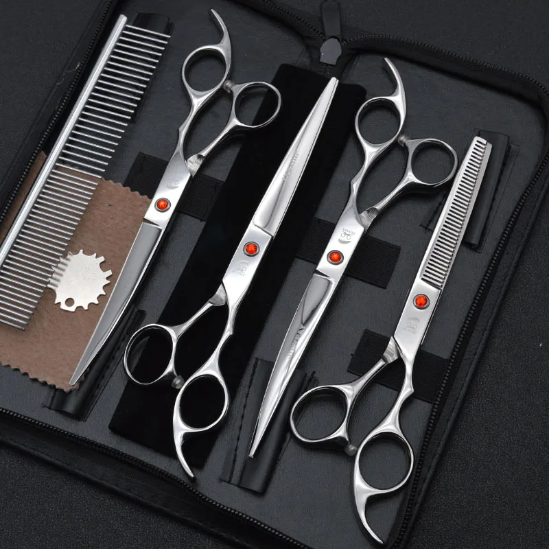 Hairdressing Scissors Clipper Hairdresser Razor Haircut 4 Pcs A Suit To