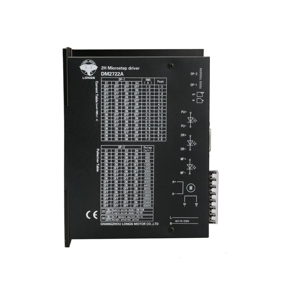 ЕС шаговый двигатель Nema42 3256 ozin 42HS5460 драйвер DM2722A 220 V 300 микро мельница Cut