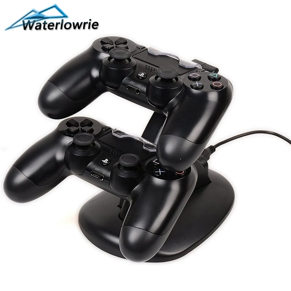 Dual USB Gamepad Charging Dock for PS4 Double Game Handle Dual Charge