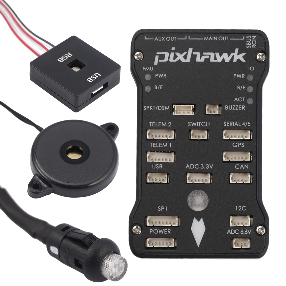 Контроллер полета RC 1 комплект Pixhawk 2.4.8 32 бит ARM PX4FMU PX4IO Combo для игрушек|Детали и