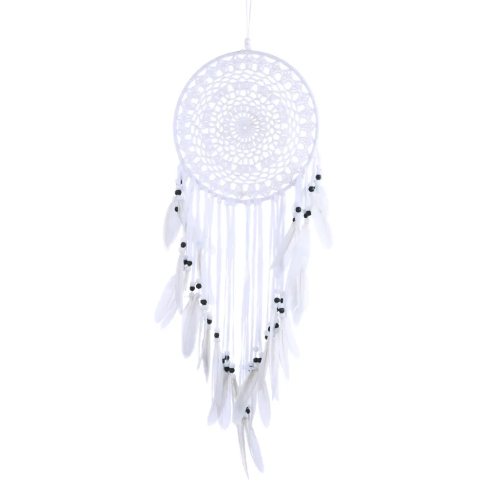 

White Pattern Turquoise Dreamcatcher Handmade Wind Chimes Hanging Pendant Dream Catcher Home Wall Art Hangings Decorations