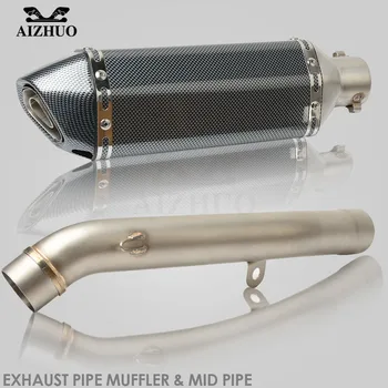 

Motorcycle Z800 Exhaust Pipe Muffler & Mid Pipe Mid Connect FOR Z800 Z 800 2013 2014 2015 2016