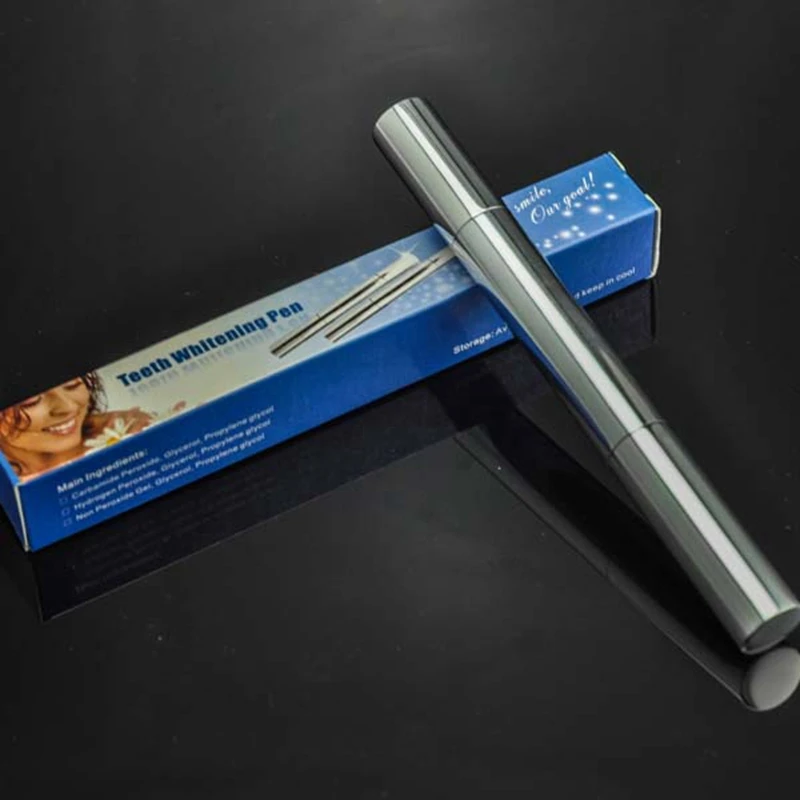 

5pcs 35%Hydrogen Peroxide Shipping For Free Teeth Whitening Gel Pen 2ml Silvery Shell