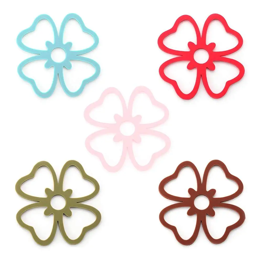 

5Pcs Table Dish Mat Mat for Home Kitchen Heat Resistant Silicone Insulated Hot Pads Non-Slip Silicone Mat for Home Use